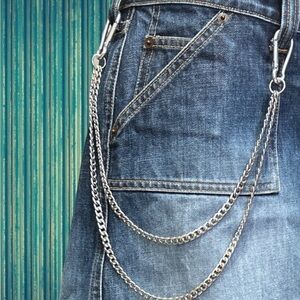Double Wallet Chain | Stainless Steel Y2K Skater